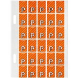 AVERY 44416 LATERAL FILE LABEL TOP TAB COLOUR CODE P 20 X 30MM ORANGE STRIPE PACK 150