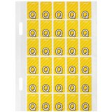 AVERY 44417 LATERAL FILE LABEL TOP TAB COLOUR CODE Q 20 X 30MM YELLOW WITH STRIPE PACK 150