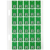 AVERY 44418 LATERAL FILE LABEL TOP TAB COLOUR CODE R 20 X 30MM LIGHT GREEN WITH STRIPE PACK 150
