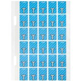 AVERY 44420 LATERAL FILE LABEL TOP TAB COLOUR CODE T 20 X 30MM BLUE WITH STRIPE PACK 150