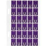 AVERY 44421 LATERAL FILE LABEL TOP TAB COLOUR CODE U 20 X 30MM PURPLE WITH STRIPE PACK 150