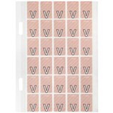 AVERY 44422 LATERAL FILE LABEL TOP TAB COLOUR CODE V 20 X 30MM MAUVE WITH STRIPE PACK 150