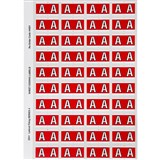 AVERY 44501 LATERAL FILE LABEL SIDE TAB COLOUR CODE A 25 X 42MM RED PACK 240
