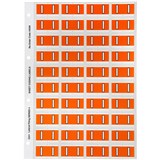 AVERY 44509 LATERAL FILE LABEL SIDE TAB COLOUR CODE I 25 X 42MM ORANGE PACK 240