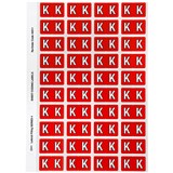 AVERY 44511 LATERAL FILE LABEL SIDE TAB COLOUR CODE K 25 X 42MM RED PACK 240