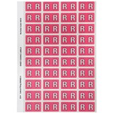 AVERY 44518 LATERAL FILE LABEL SIDE TAB COLOUR CODE R 25 X 42MM PINK PACK 240