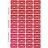 AVERY 44521 LATERAL FILE LABEL SIDE TAB COLOUR CODE U 25 X 42MM RED PACK 240