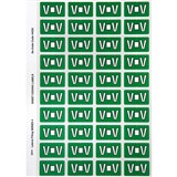 AVERY 44522 LATERAL FILE LABEL SIDE TAB COLOUR CODE V 25 X 42MM DARK GREEN PACK 240
