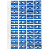 AVERY 44523 LATERAL FILE LABEL SIDE TAB COLOUR CODE W 25 X 42MM BLUE PACK 240