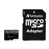 VERBATIM PRO MICRO SD CLASS10 64GB BLACK