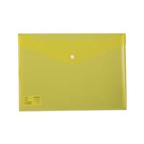 RAZORLINE FILE BAG PVC WITH BUTTON A4 YELLOW PACK 10