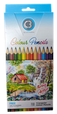C3 TRIANGULAR COLOURED PENCIL ASSORTED PACK 12