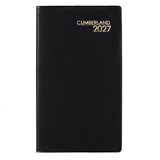 CUMBERLAND 63PBK SLIM POCKET DIARY VERTICLE WEEK TO VIEW A6 BLACK