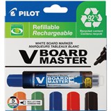 PILOT BEGREEN V BOARD MASTER WHITEBOARD MARKER BULLET 60MM ASSORTED WALLET 5