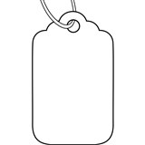 AVERY 993623 MERCHANDISE TAGS SIZE 23H 30 X 21MM WHITE BOX 1000