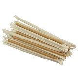 RAINBOW PAPER STRAWS INDIVIDUALLY WRAPPED 8MM NATURAL CARTON 2000
