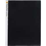 MARBIG DISPLAY BOOK NONREFILABLE INSERT COVER 40 POCKET A4 CLEARBLACK
