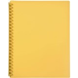 DISPLAY BOOK A4 20 POCKET YELLOW