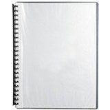 DISPLAY BOOK A4 20 PKT CLEAR FRONT BLACK