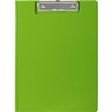 MARBIG CLIPFOLDER PE A4 SUMMER COLOURS LIME GREEN