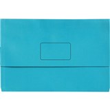 PICTOR MANILLA DOCUMENT WALLET FOOLSCAP BLUE