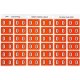 AVERY 43304 LATERAL FILE LABEL SIDE TAB COLOUR CODE D 25 X 38MM DARK ORANGE PACK 180