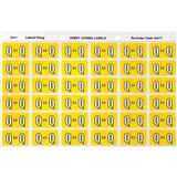 AVERY 43317 LATERAL FILE LABEL SIDE TAB COLOUR CODE Q 25 X 38MM YELLOW PACK 180
