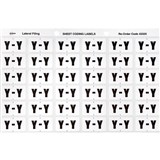 AVERY 43325 LATERAL FILE LABEL SIDE TAB COLOUR CODE Y 25 X 38MM WHITE PACK 180
