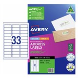AVERY 936108 J8157 ADDRESS LABELS INKJET 33UP WHITE PACK 50