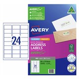 AVERY PREMIUM SHIPPING LABELS WITH AVERYECO 24UP WHITE 20 SHEETS