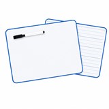 PICTOR MAGNETIC DRY ERASE A4 DOUBLE SIDED 24MM DOTTED THIRDS  PLAIN WHITEBOARD PE INCL BLACK MARKER W922