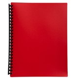 DISPLAY BOOK A4 20 POCKET RED