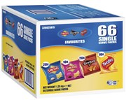 SMITHS CHIPS FAVOURITES ASSORTED 125kg BX66