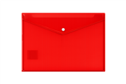 DOCUMENT WALLET A4 BUTTON RED