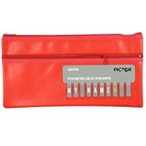 PICTOR NAME ALPHABET PENCIL CASE 350 X 180MM RED