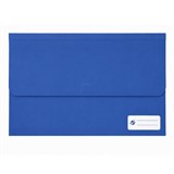 PICTOR FOOLSCAP POLY DOCUMENT WALLET WITH VELCRO BLUE