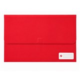 PICTOR FOOLSCAP POLY DOCUMENT WALLET WITH VELCRO RED