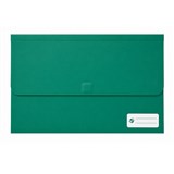 PICTOR FOOLSCAP POLY DOCUMENT WALLET WITH VELCRO TEAL GREEN