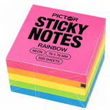 PREMIUM FLURO 76 x 76 NOTES CUBE 500 SHEETS