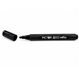 PICTOR WHITEBOARD MARKER TRIANGULAR BULLET 44mm BLACK
