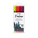 PICTOR TRIANGULAR FINELINER 04MM ASSORTED COLOURS 12