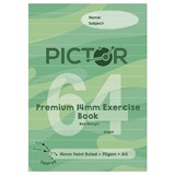 PICTOR PREMIUM A4 64 PAGE EXERCISE BOOK 14MM RULED 70GSM TAURUS