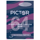 PICTOR PREMIUM A4 64 PAGE EXERCISE BOOK 11MM RULED 70GSM CANCER