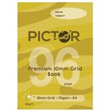 PICTOR PREMIUM A4 96 PAGE GRID BOOK 10MM 70GSM STARS