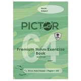 PICTOR PREMIUM PRO A4 64 PAGE PP EXERCISE BOOK 14MM RULED 70GSM TAURUS