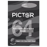 PICTOR PREMIUM A4 64 PAGE EXERCISE BOOK UNRULED 70GSM ASTEROID