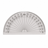 PICTOR PROTRACTOR 180 DEGREES 100MM