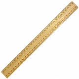 WOODEN RULER 300MM