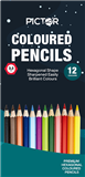 PICTOR DOMS PREMIUM COLOURED PENCILS 33MM PACK 12