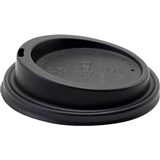DISPOSABLE LID 90mm TO SUIT 12OZ  20OZ BLACK
